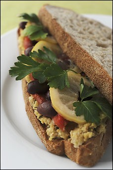 Chickpea sandwich