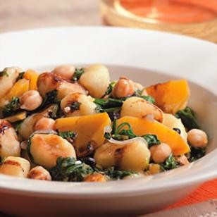 Chickpea, spinach & squash gnocchi