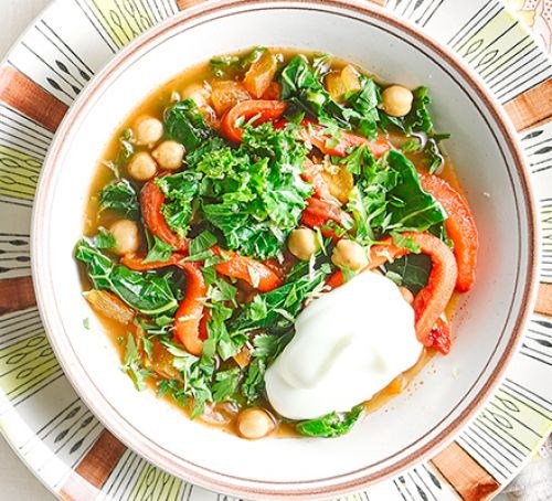 Chickpea tagine soup