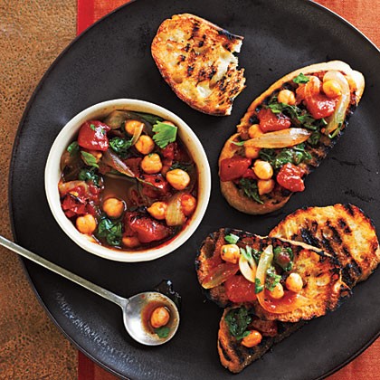 Chickpeas and spinach with smoky paprika