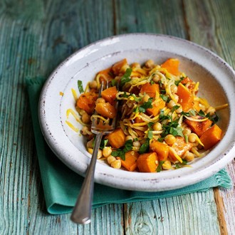 Chickpeas with butternut squash