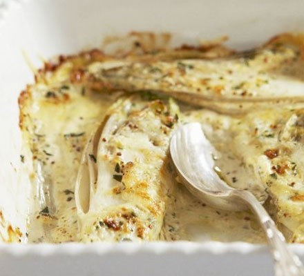 Chicory and Gruyère gratin