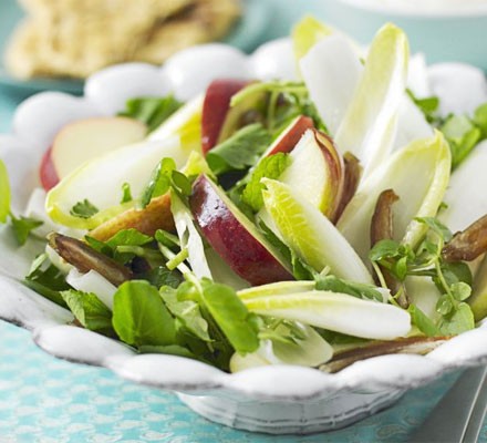 Chicory, apple & date salad
