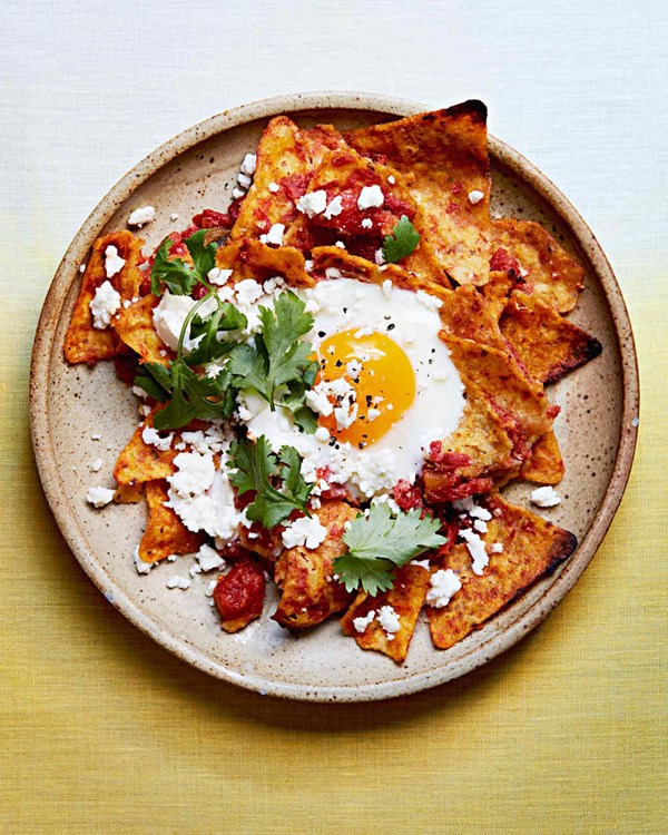 Chilaquiles egg bake