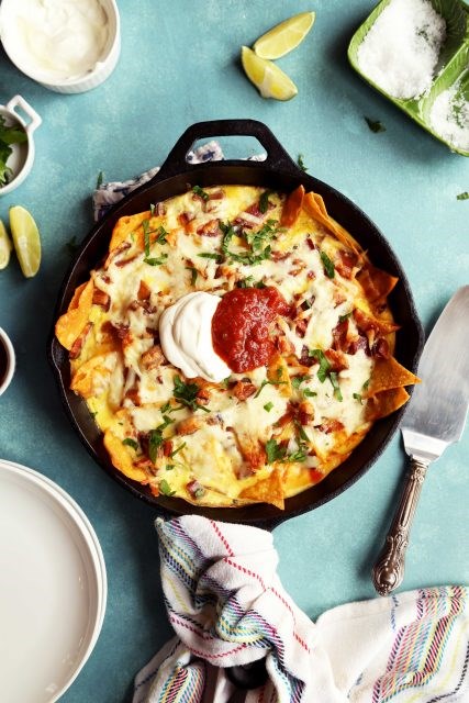 Chilaquiles frittata bake
