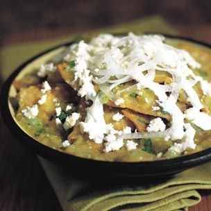 Chilaquiles with salsa verde