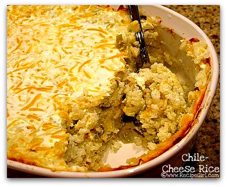 Chile cheese rice
