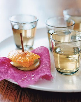 Chile-dusted oranges, jicama, and cucumber