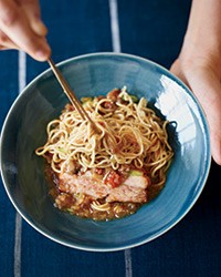 Chile-eggplant mazeman ramen