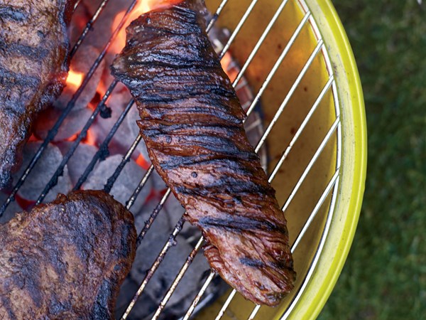 Chile-glazed hanger steak