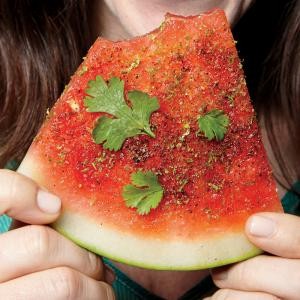 Chile-lime watermelon wedges