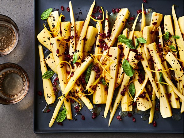 Chile-mint parsnips