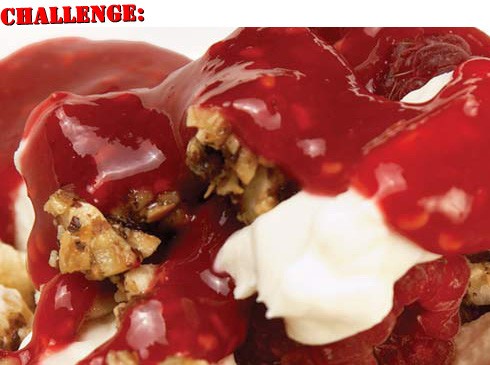 Chile raspberry parfait