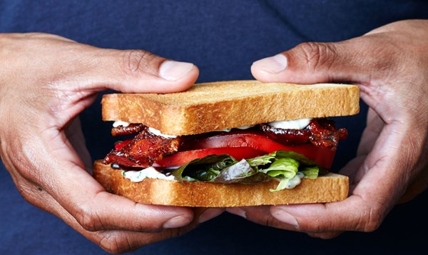 Chile-rubbed bacon
