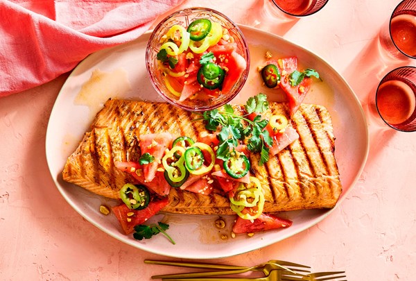 Chile-watermelon salad