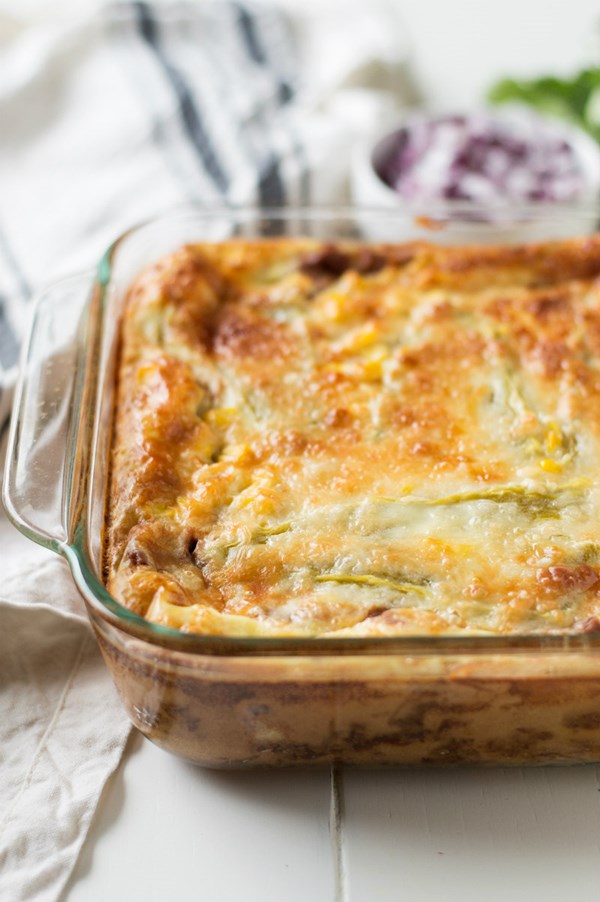 Chiles rellenos casserole