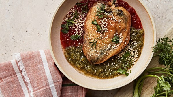 Chiles rellenos divorciados