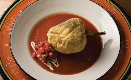 Chiles stuffed with cheese (Chiles rellenos con queso)