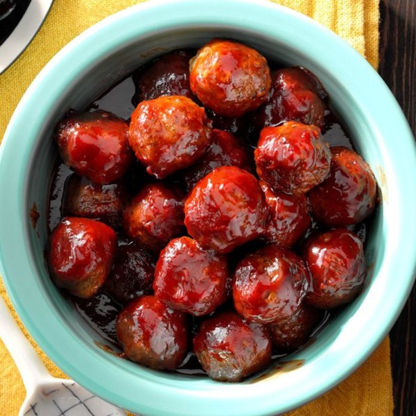 Chili & jelly meatballs