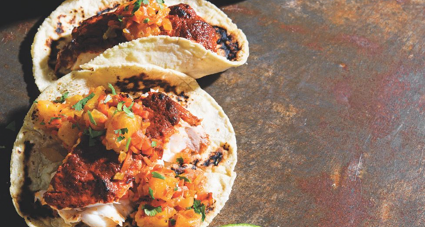 Chili and citrus-marinated fish tacos