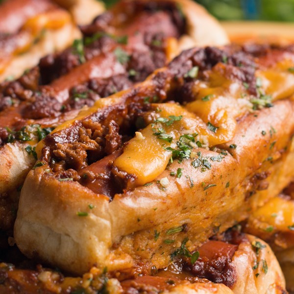 Chili cheese dog boats