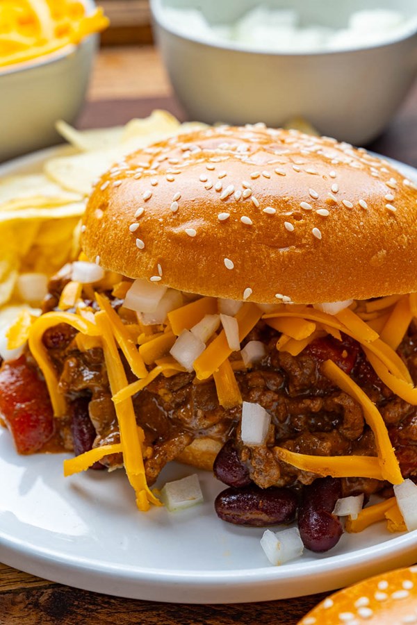 Chili cheese sloppy Joes