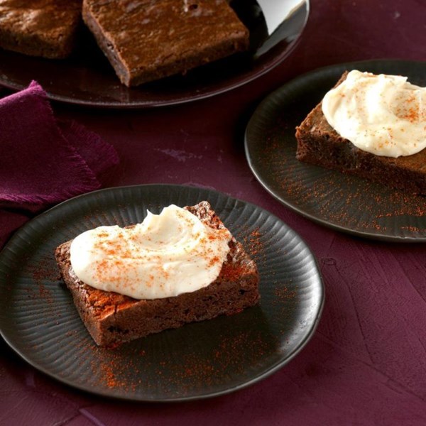 Chili-chipotle brownie bars
