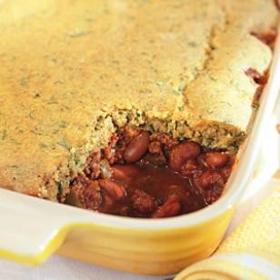 Chili cornbread casserole