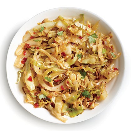 Chili-garlic cabbage