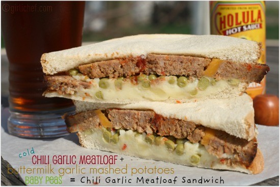 Chili garlic meatloaf sandwich