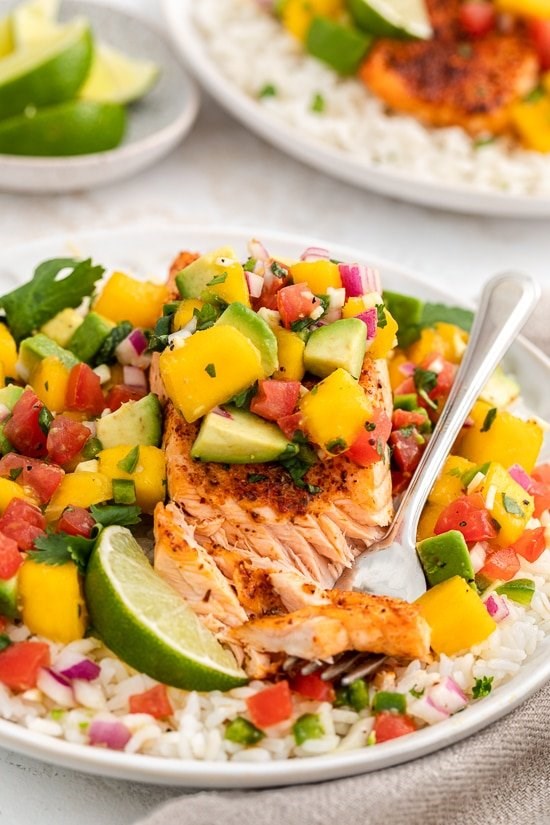 Chili-lime air fryer salmon