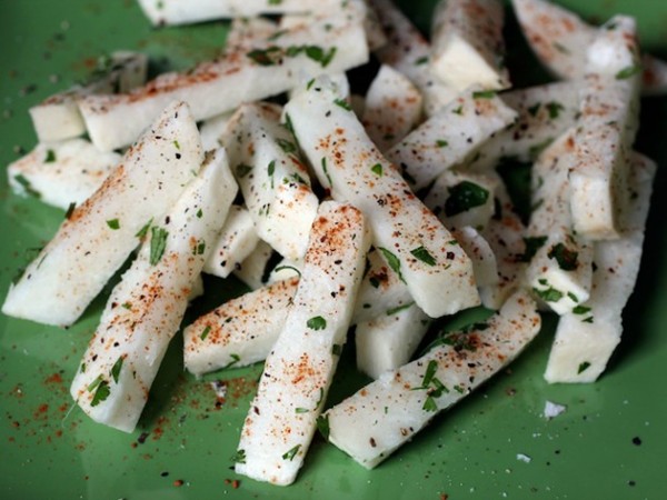 Chili lime jicama sticks