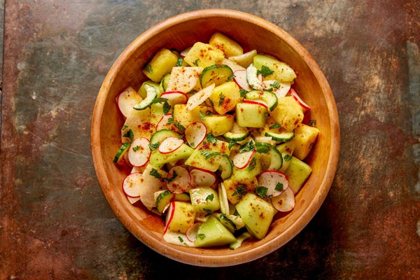 Chili-lime pineapple and honeydew salad