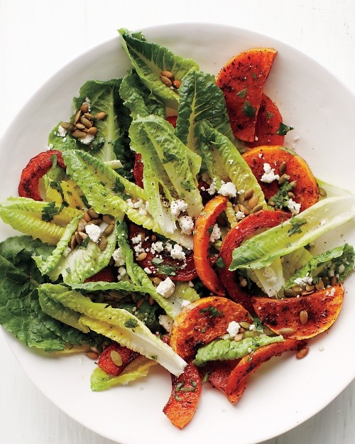 Chili-lime roasted butternut salad