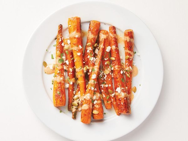 Chili-lime roasted carrots