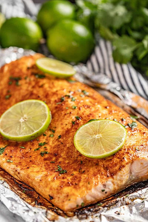 Chili-lime salmon