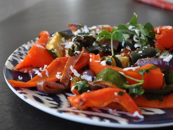Chili roasted pepper salad