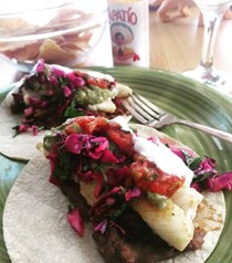 Chilipepper rockfish tacos & Mexican slaw