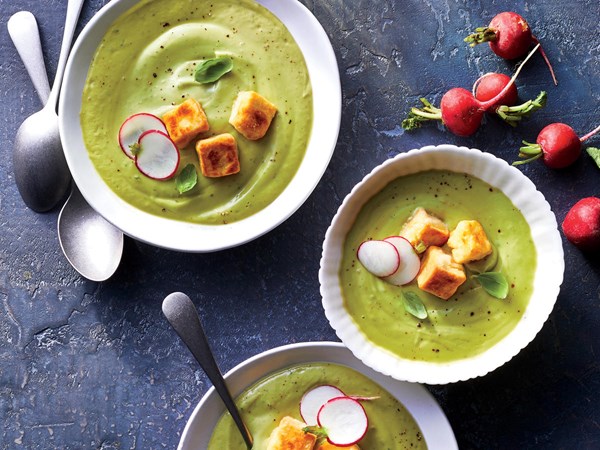 Chilled avocado soup