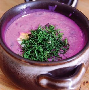 Chilled beet soup (Chłodnik)
