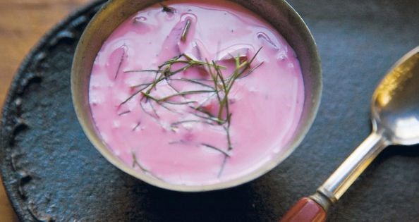 Chilled beet soup (Saltibarsciai)