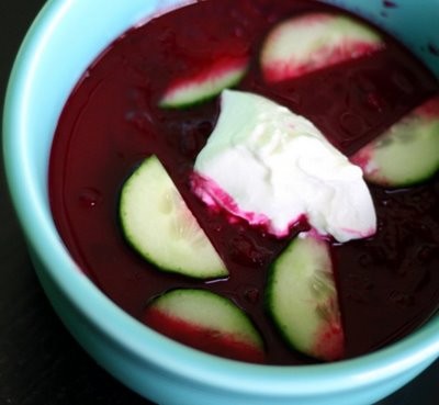 Chilled borscht
