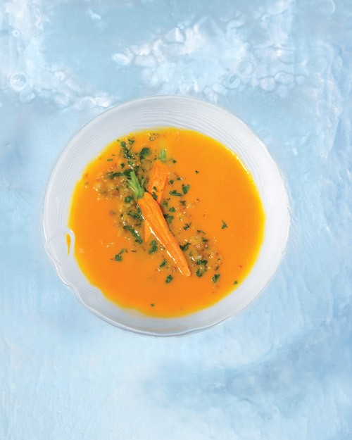 Chilled carrot soup