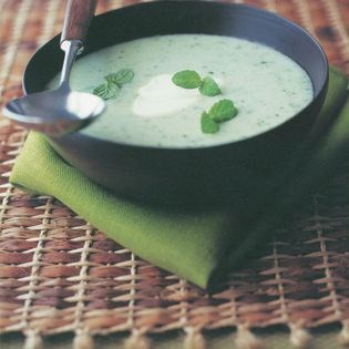 Chilled cucumber soup
