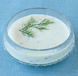 Chilled fennel and cucumber soup