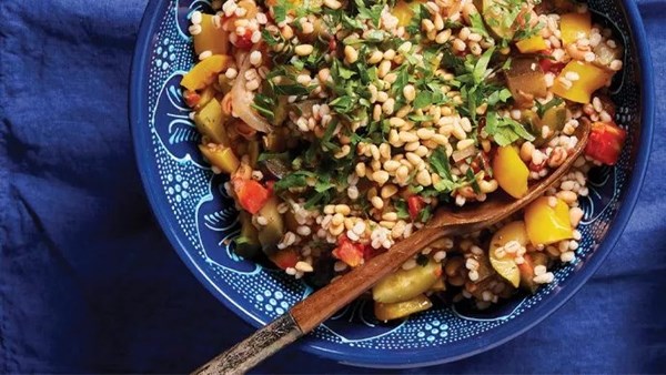 Chilled grain salad