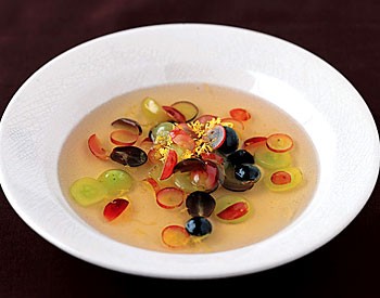 Chilled grape soup