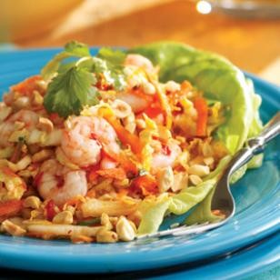 Chilled Maine shrimp with cabbage & peanuts, Vietnamese-style