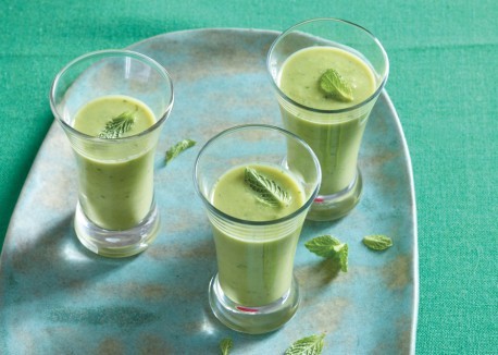 Chilled pea soup