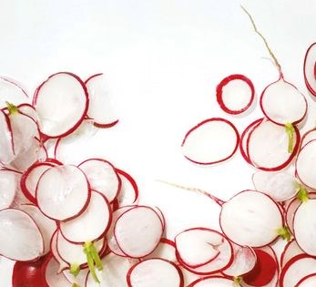 Chilled radish chips